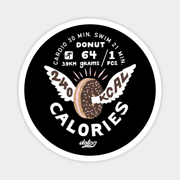 donut 240 kcal Magnet by dotdotdotstudio